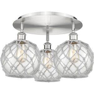 Ballston Farmhouse Rope 3 Light 19.75 inch Flush Mount