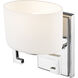 Privet LED 6.75 inch Chrome Wall Sconce Wall Light