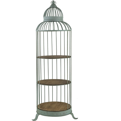 Charlotte 66.5 X 26 X 24 inch Green/Brown Shelf