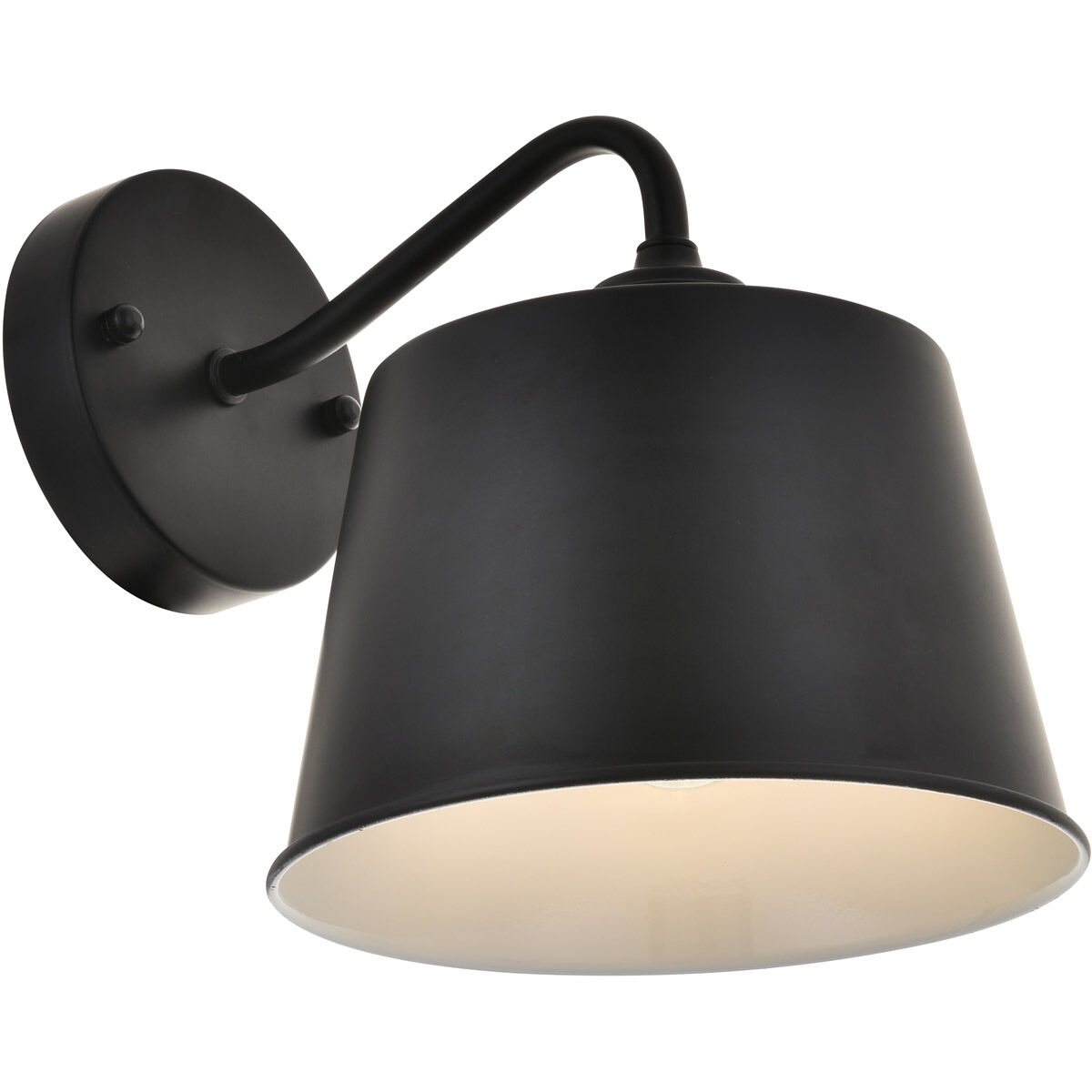 Nota 1 Light 8 inch Black Wall Sconce Wall Light