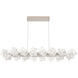 Blossom LED 48 inch Beige Silver Linear Pendant Ceiling Light in Metallic Beige Silver, 2700K LED