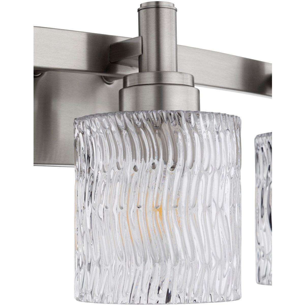 Stadium 3 Light 24 inch Satin Nickel Vanity Light Wall Light
