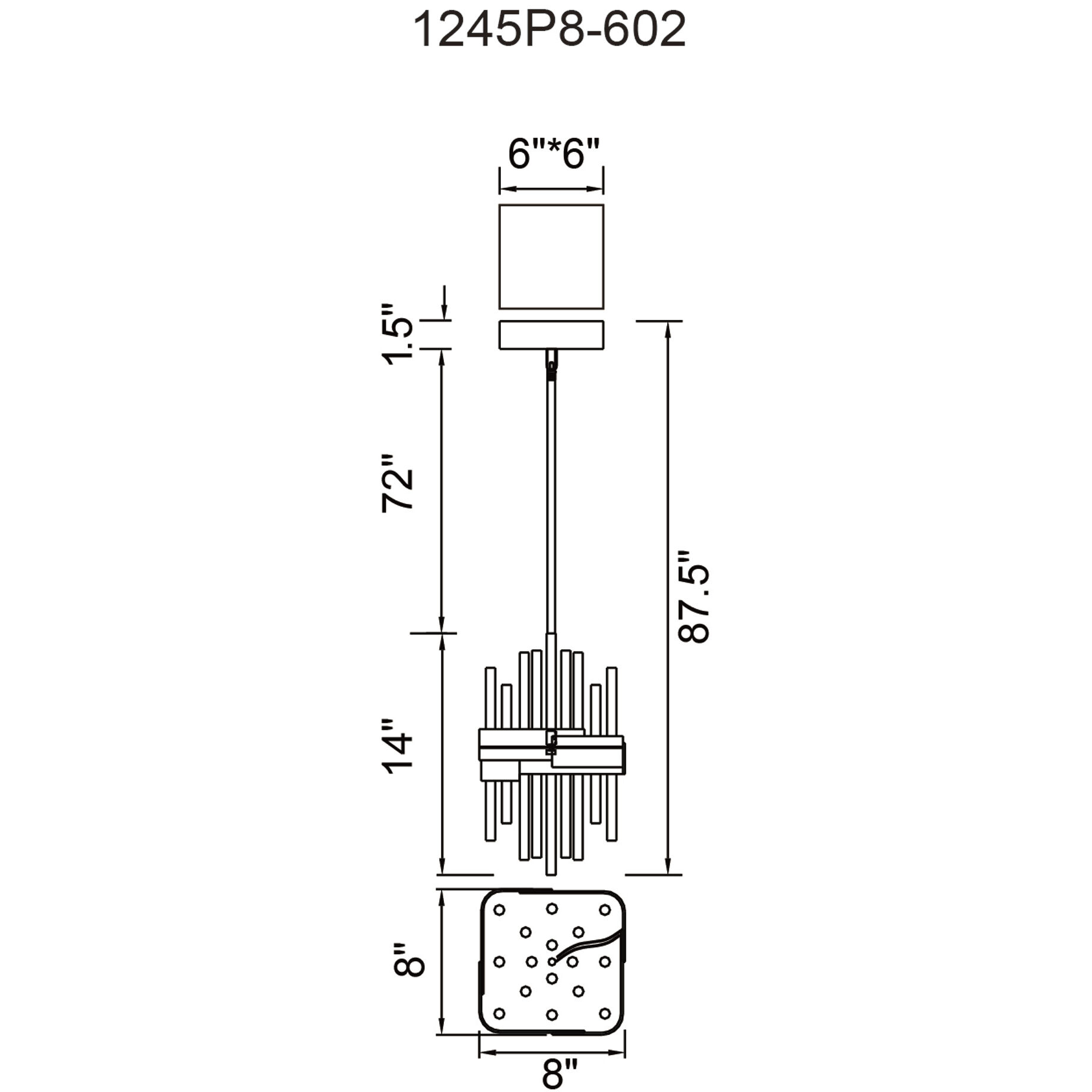 Millipede LED 8 inch Satin Gold Mini Pendant Ceiling Light