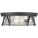 Cape Harbor 4 Light 20 inch Matte Black Flush Mount Ceiling Light