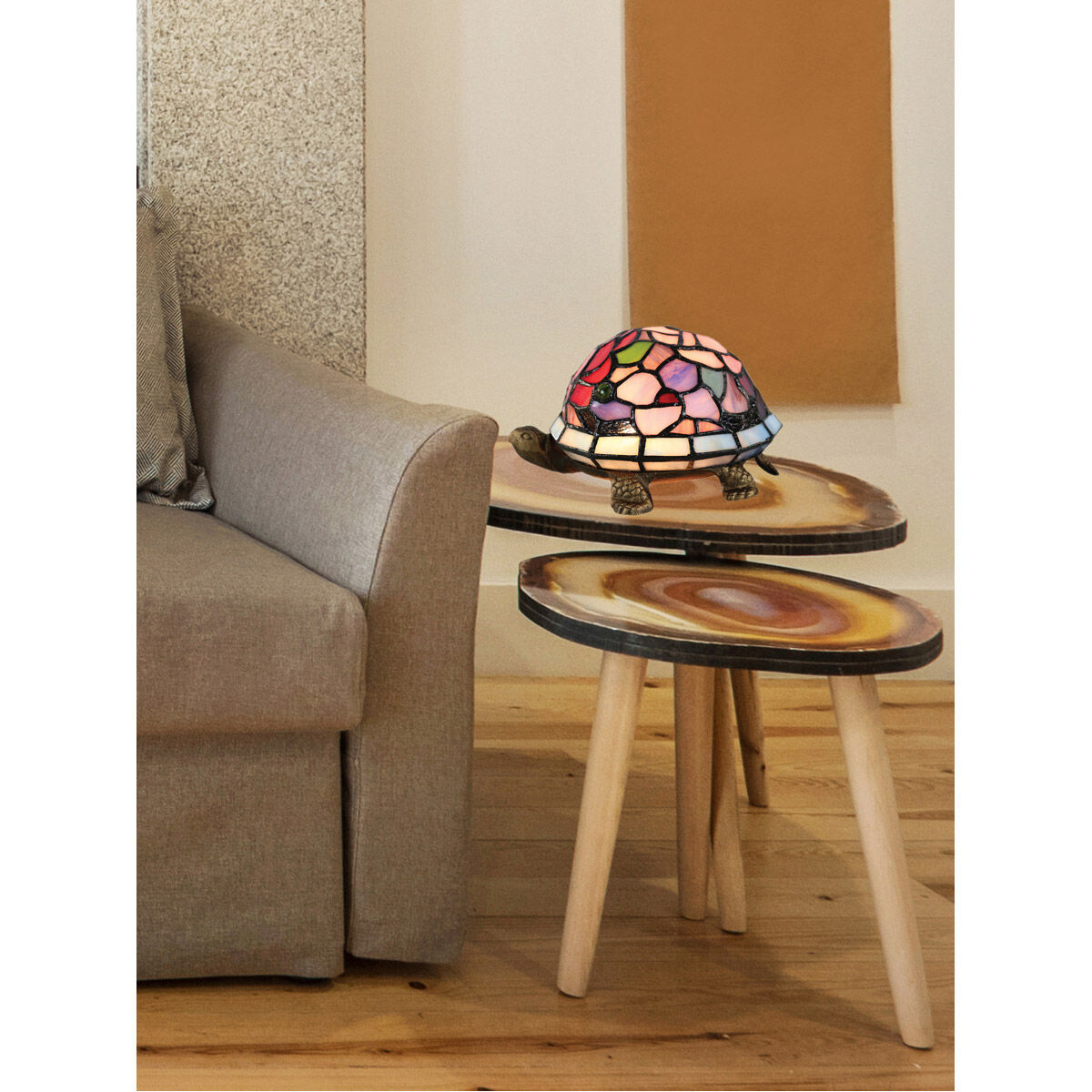 Turtle tiffany lamp hot sale