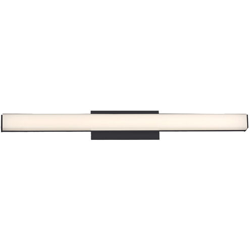 Brink LED 24 inch Black Bath Vanity & Wall Light in 2700K, dweLED
