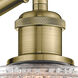Ballston Niagra LED 6.5 inch Antique Brass Sconce Wall Light
