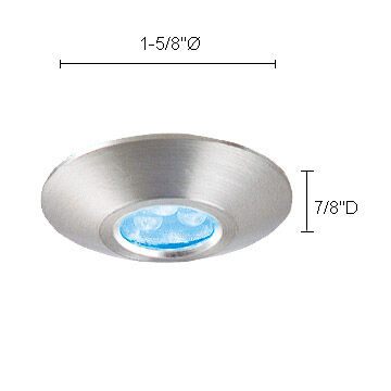 Signature 12V LED 1.63 inch Matte Silver Undercabinet Lighting