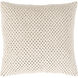 Godavari 22 X 22 inch Cream Pillow Cover, Square