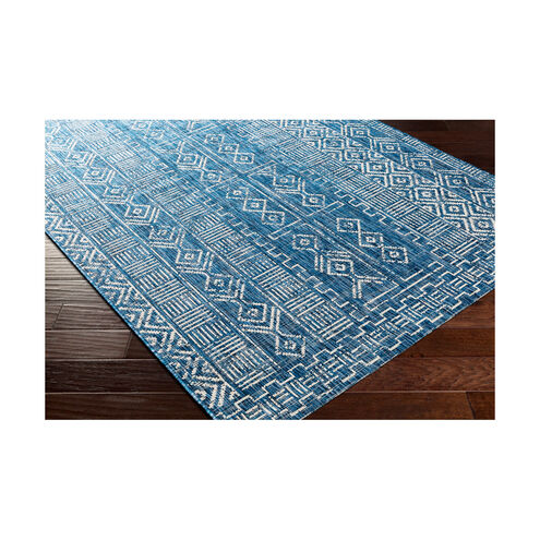 Eagean 122.05 X 94.49 inch Light Blue/Blue/Ink Blue/White Machine Woven Rug in 8 x 10, Rectangle