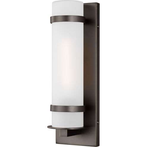 Alban 1 Light 14 inch Antique Bronze Outdoor Wall Lantern, Small