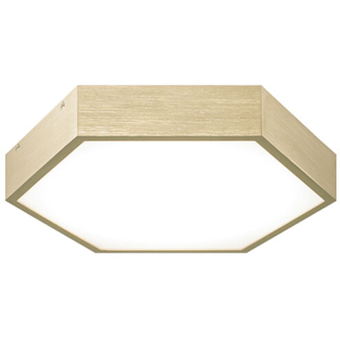 Hexol LED 11 inch Oxidized Gold Flush Mount Ceiling Light