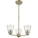 Strayhan 3 Light 18 inch Modern Gold Chandelier Ceiling Light