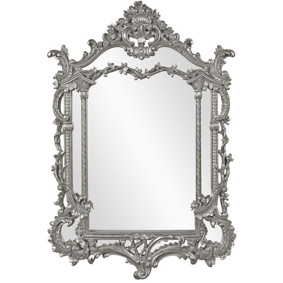 Arlington 49 X 34 inch Glossy Nickel Wall Mirror 