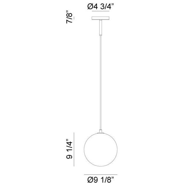 Magma LED 8.75 inch Smoke Pendant Ceiling Light