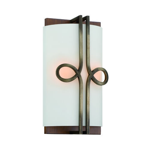 Yorkville 2 Light 8 inch Aged Darkwood/Silver Patina Wall Sconce Wall Light
