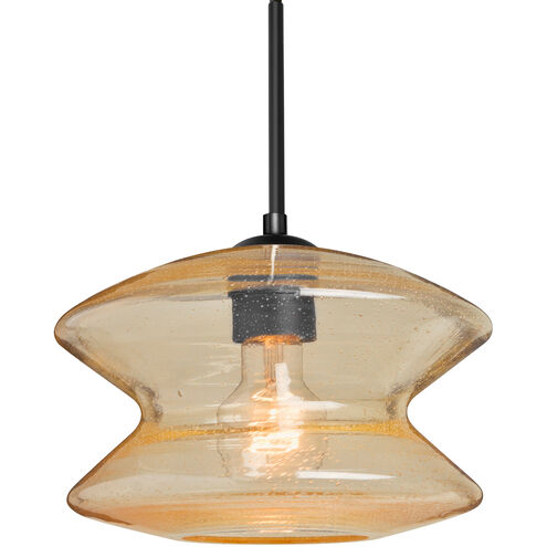 Zen 1 Light Black Cord Pendant Ceiling Light