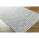 Marseille 96 X 30 inch Metallic - Silver/Grey/Silver Handmade Rug in 2.5 x 8