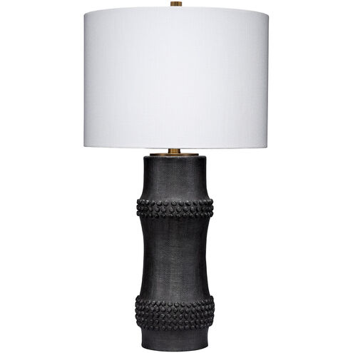 Rail 28 inch 150.00 watt Antique Black Polyresin Table Lamp Portable Light