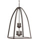 Tally 8 Light 20 inch Antique Bronze Foyer Pendant Ceiling Light