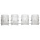 Brilliance 4 Light 31.15 inch Chrome Bath Vanity Light Wall Light