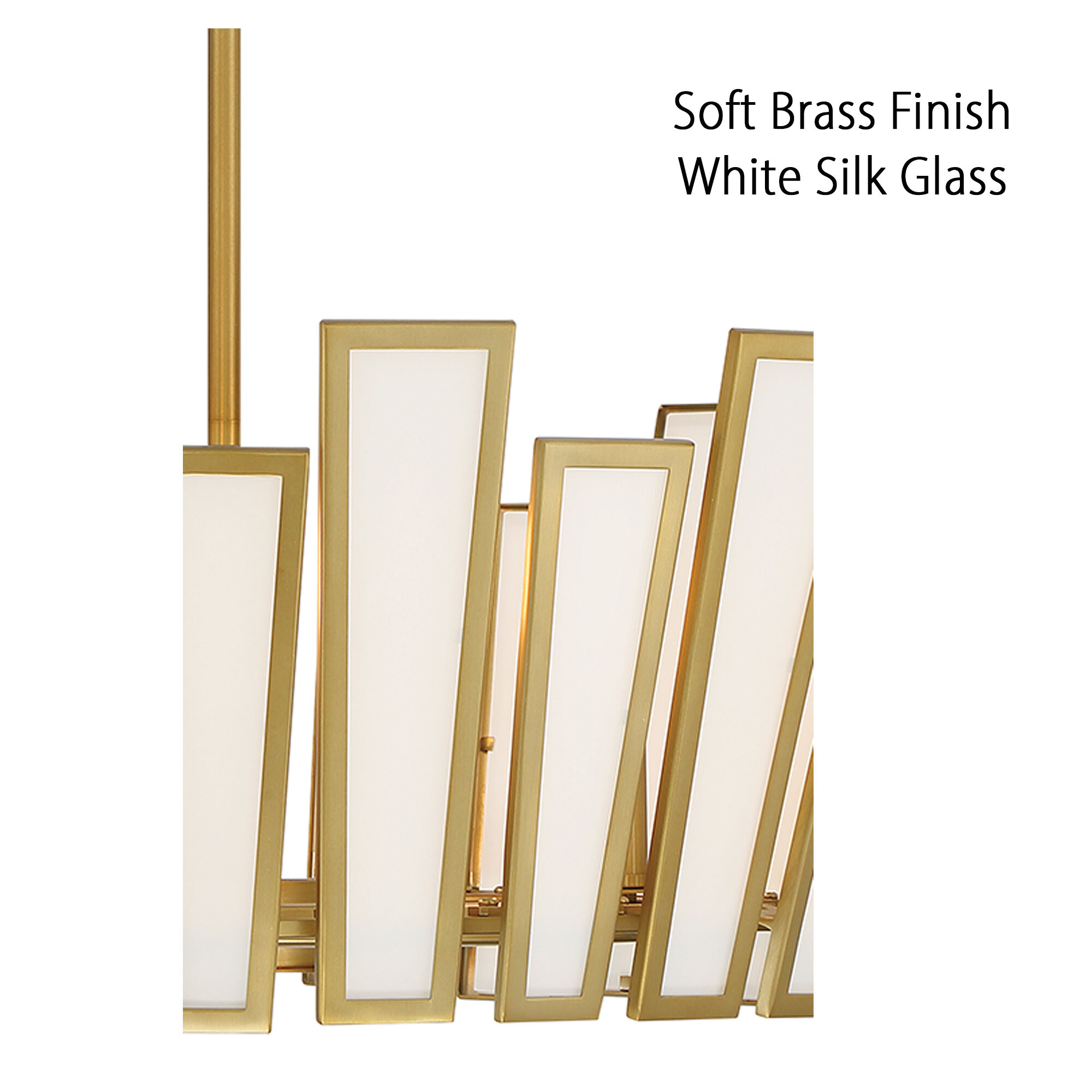 Ricochet 5 Light 24 inch Soft Brass Pendant Ceiling Light