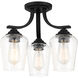 Shyloh 3 Light 16 inch Coal Semi Flush / Chandelier Ceiling Light
