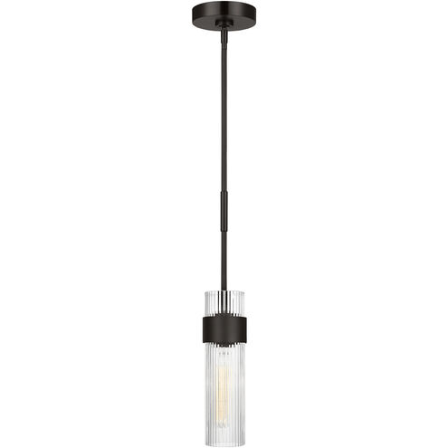 C&M by Chapman & Myers Geneva 1 Light 3.38 inch Aged Iron Pendant Ceiling Light