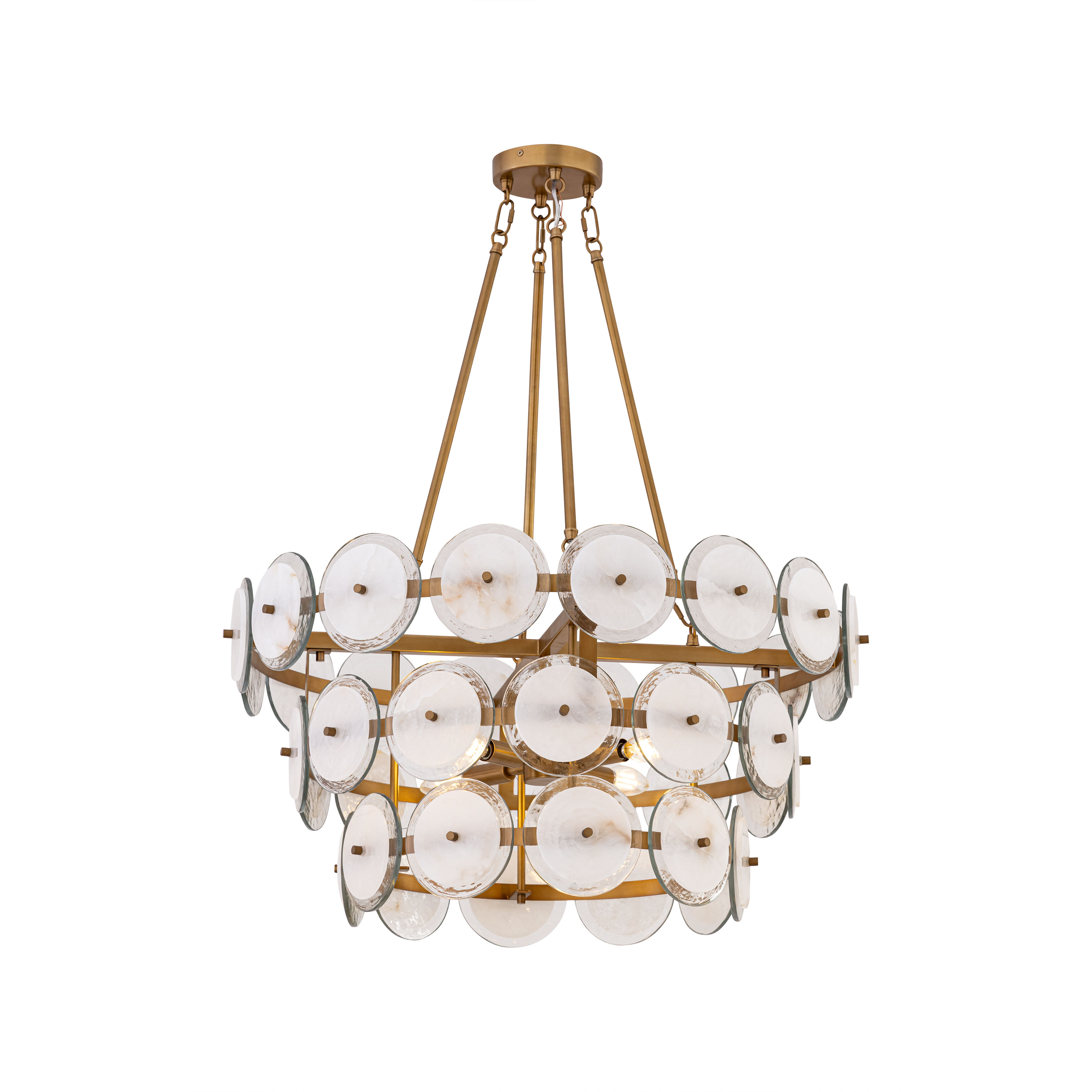 Kintrel 4 Light 28.75 inch Legacy Brass Pendant Ceiling Light
