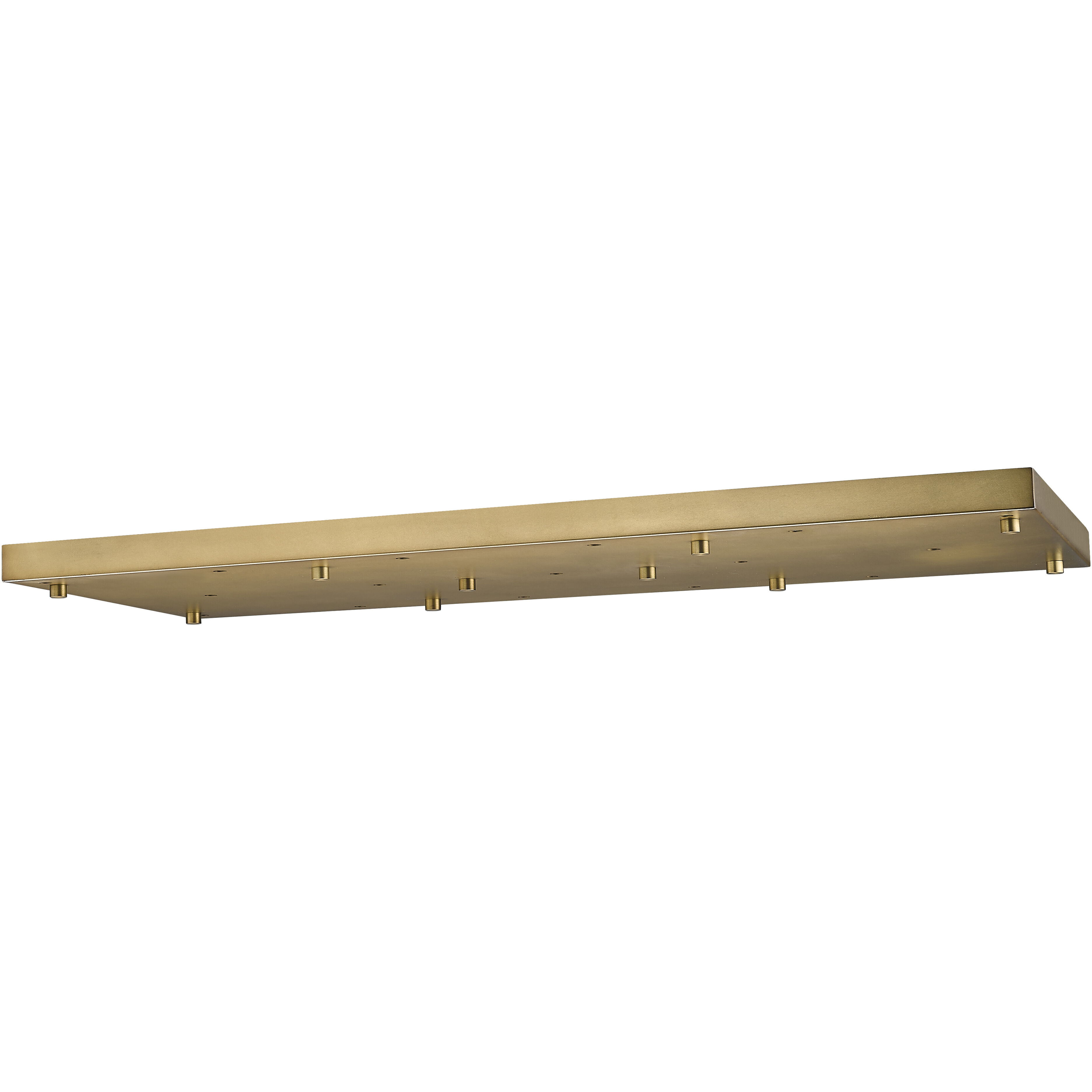 Multi Point Canopy Rubbed Brass Ceiling Plate