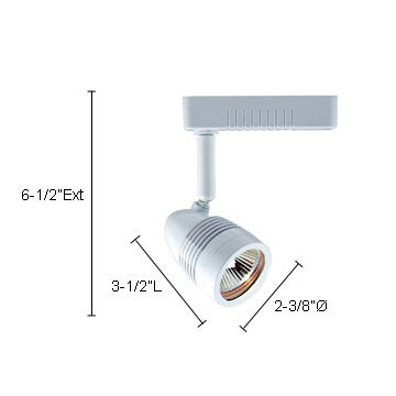 Mini Deco 1 Light 120V Satin Chrome Track Lighting Ceiling Light