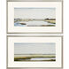 Marshlands 1433 Blue and Green and White and Brown Framed Art