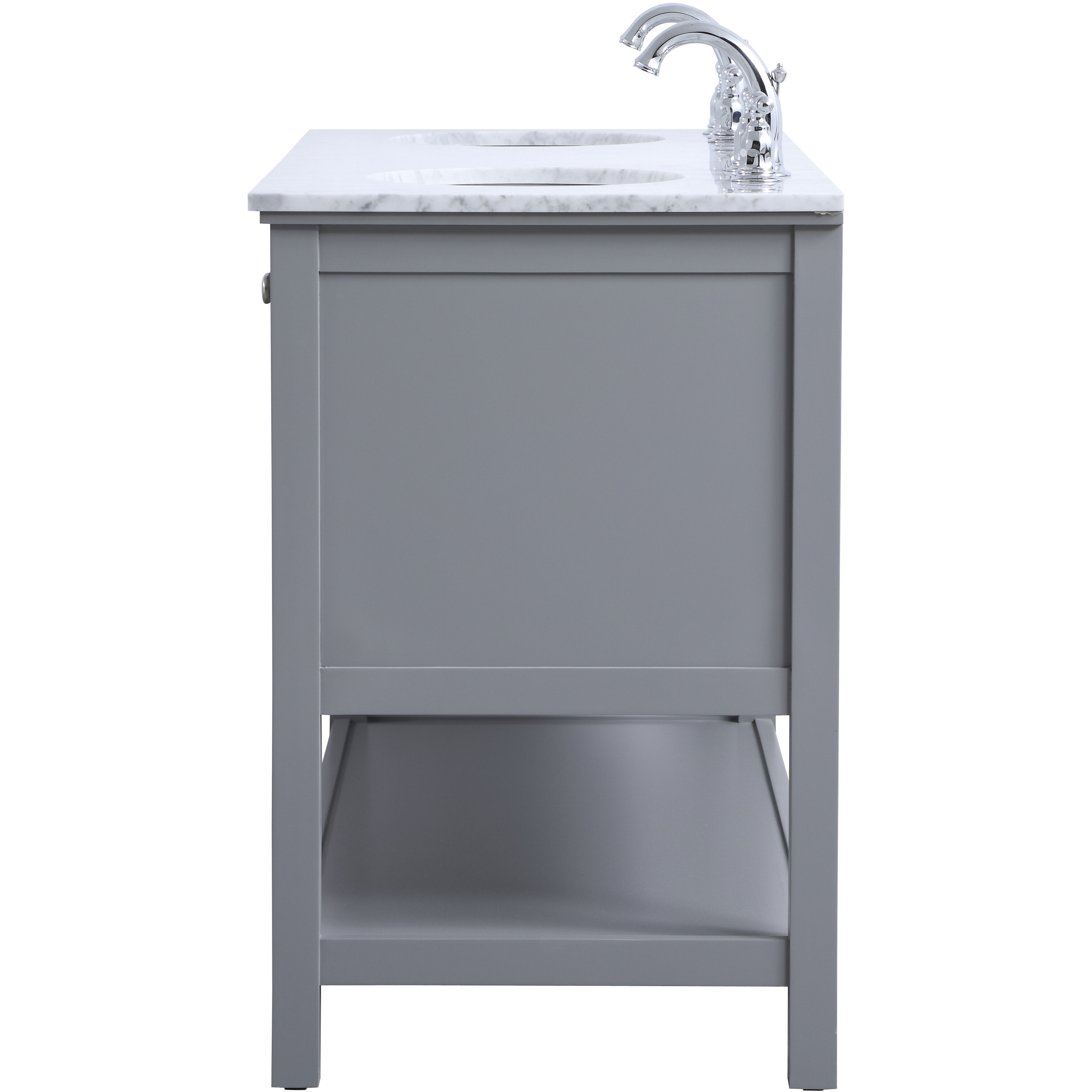 Metropolis 60 X 22 X 34 inch Grey Vanity Sink Set