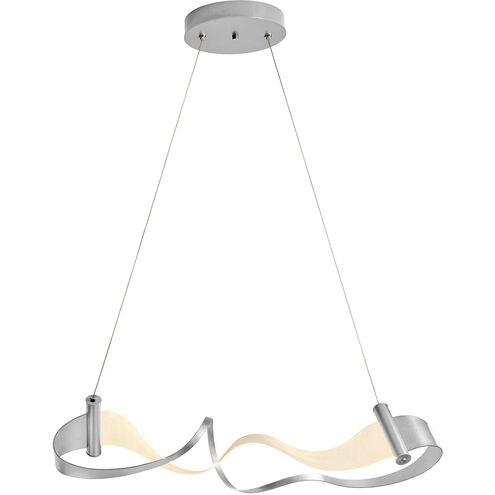 Zephyr LED 11 inch Vintage Platinum Pendant Ceiling Light