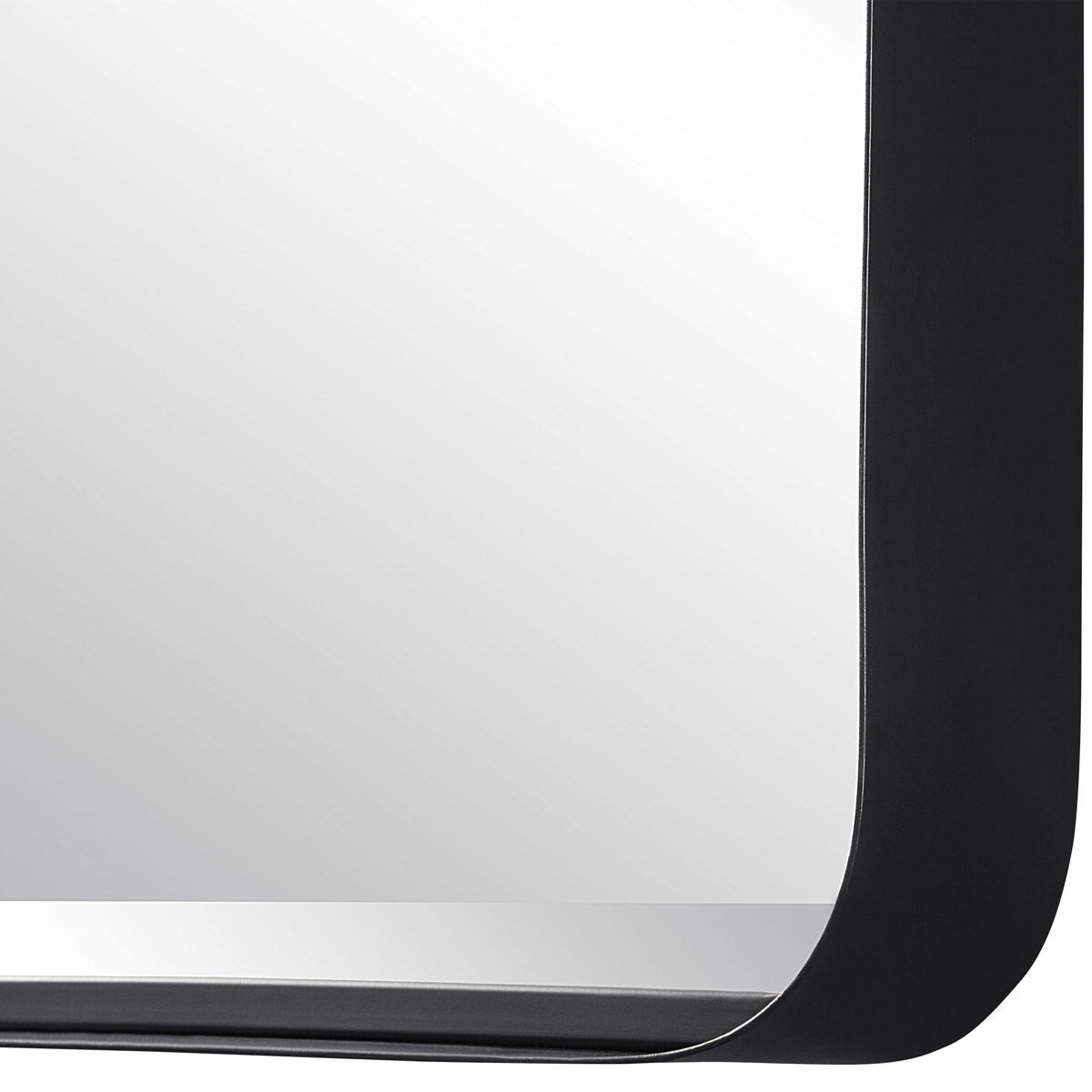 Crofton 40 X 30 inch Satin Black Mirror
