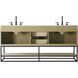 Caroline 72 X 34 inch Honey Brown Bathroom Vanity Cabinet