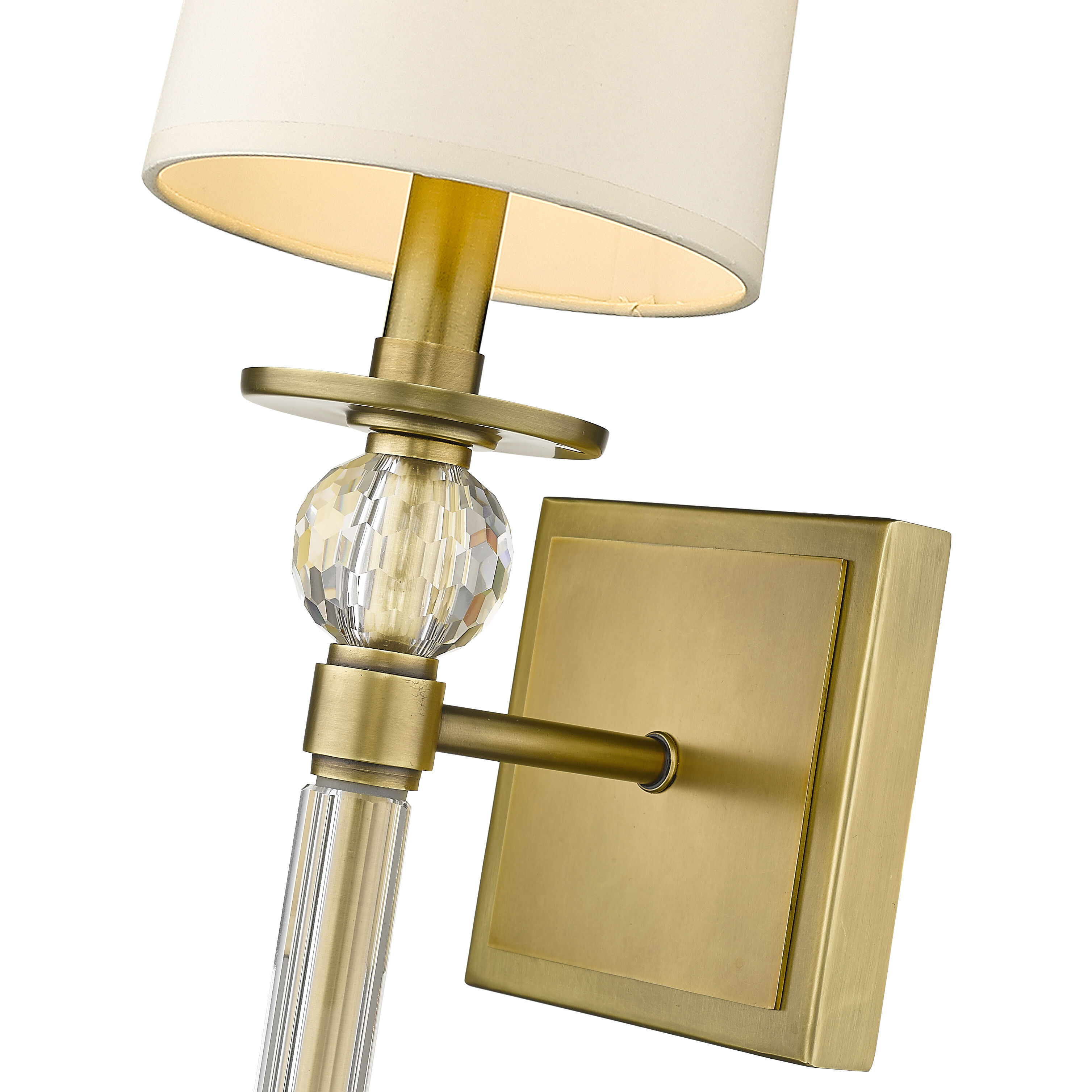 Mia 1 Light 5.5 inch Rubbed Brass Wall Sconce Wall Light