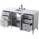Blakely 60 X 34 inch Grey Bathroom Vanity Cabinet