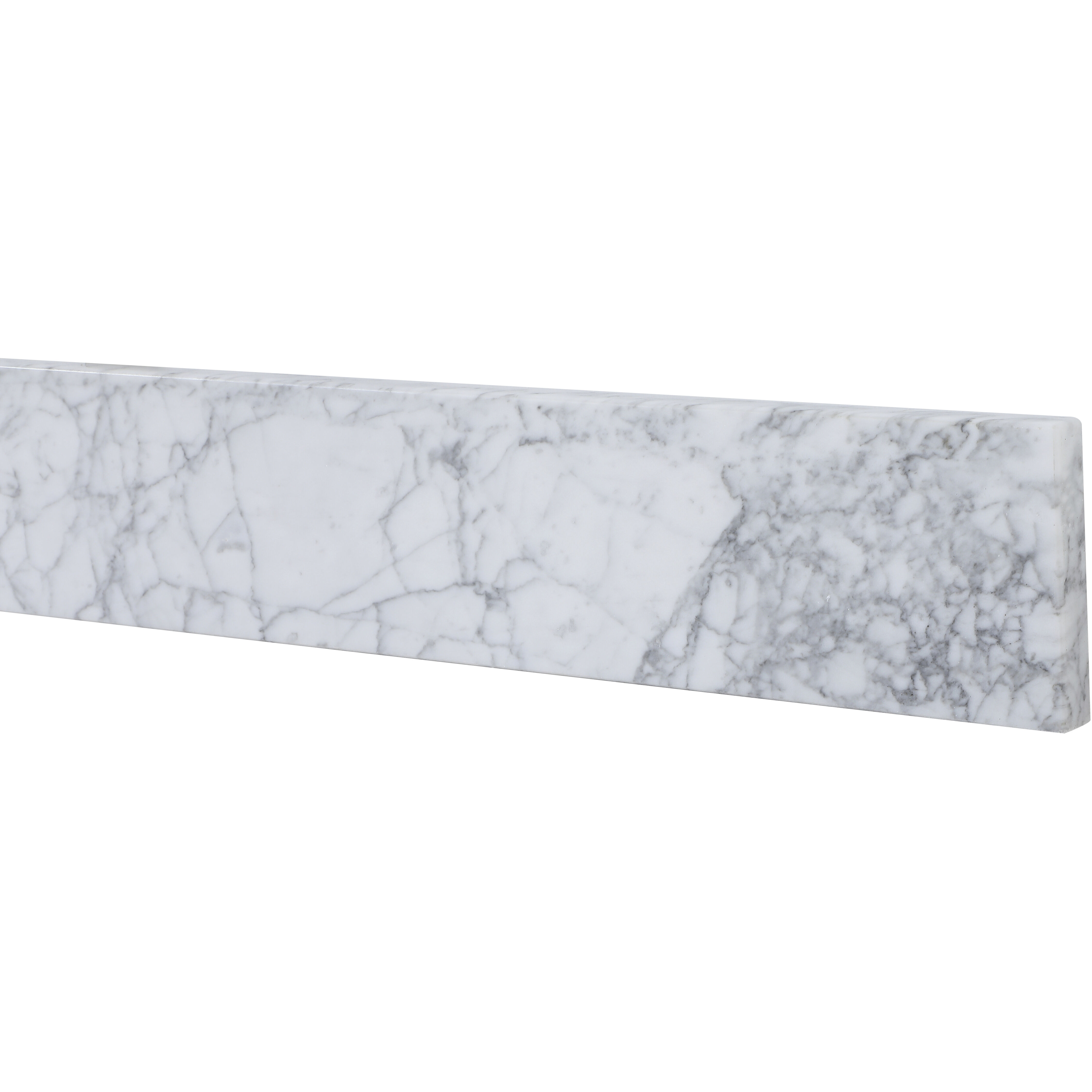 Backsplash 48 X 1 X 4 inch Carrara White Bathroom Vanity Backsplash