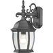 Covington 1 Light 16 inch Black Outdoor Sconce