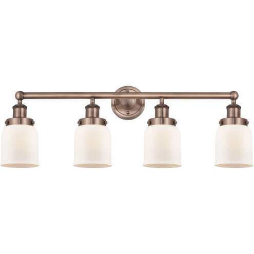 Bell 4 Light 33.5 inch Antique Copper Bath Vanity Light Wall Light in Matte White