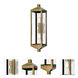 Nyack 2 Light 24 inch Antique Brass Outdoor Wall Lantern