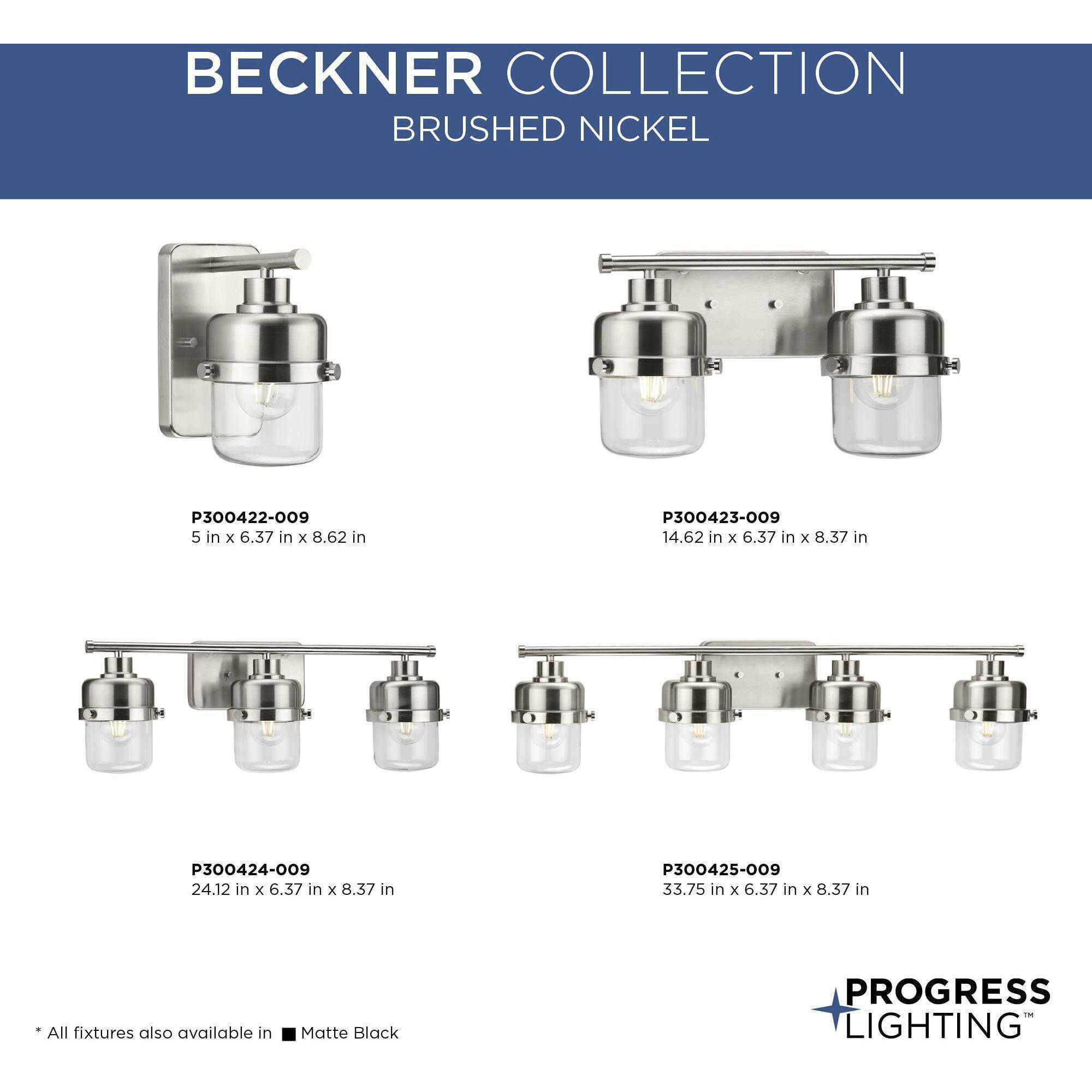 Beckner 3 Light 24.12 inch Brushed Nickel Bath Light Wall Light