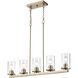 Verlana Island Chandelier Ceiling Light in Modern Gold