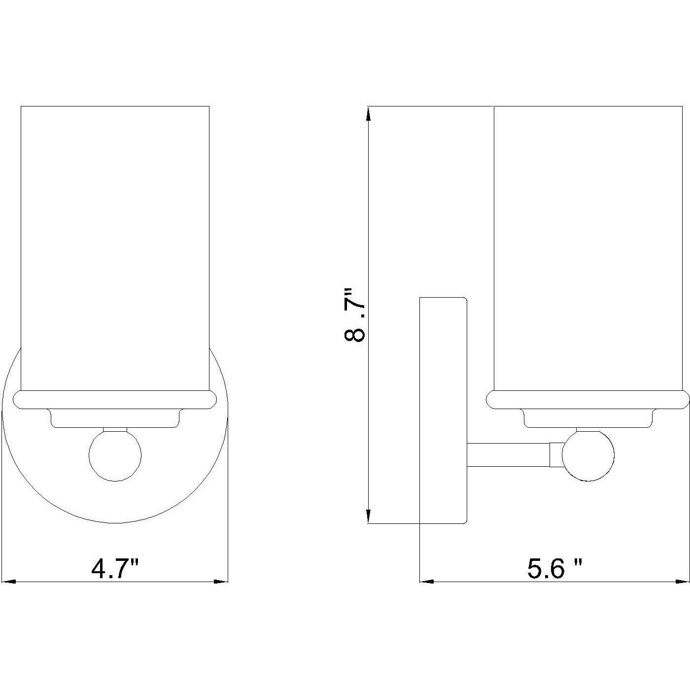 Thayer 1 Light 4.75 inch Brushed Nickel Wall Sconce Wall Light