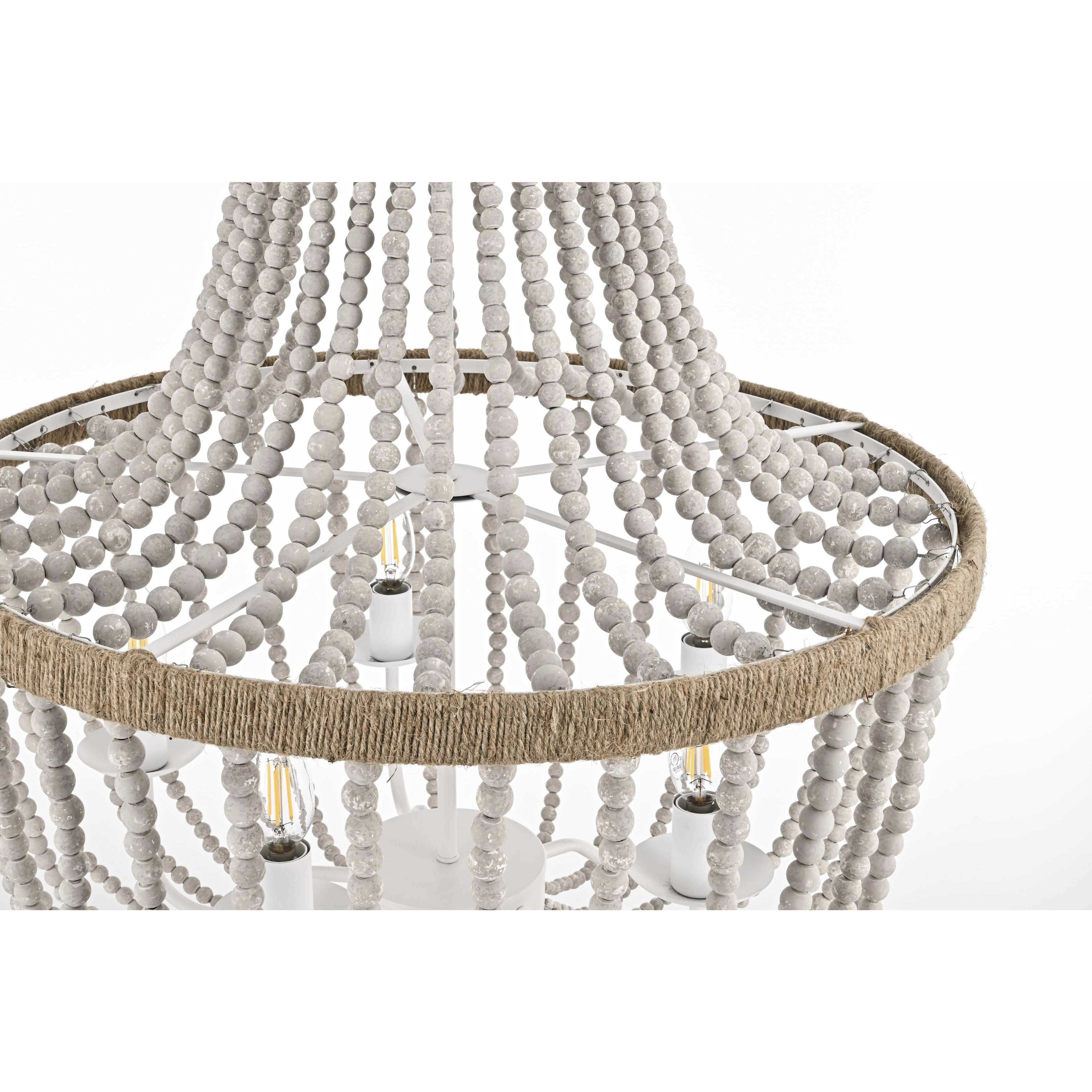 Jolie 5 Light 24 inch Antique White Pendant Ceiling Light