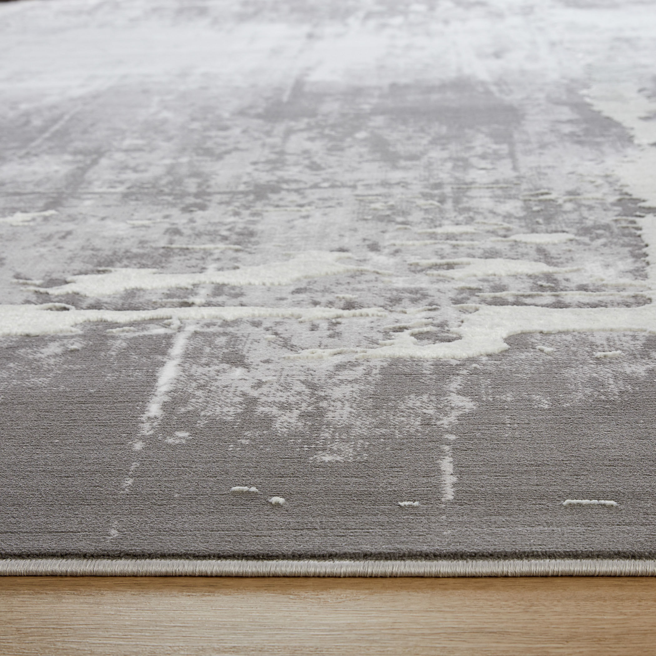 Jasmine 90 X 63 inch Grey Rug in 5 x 7