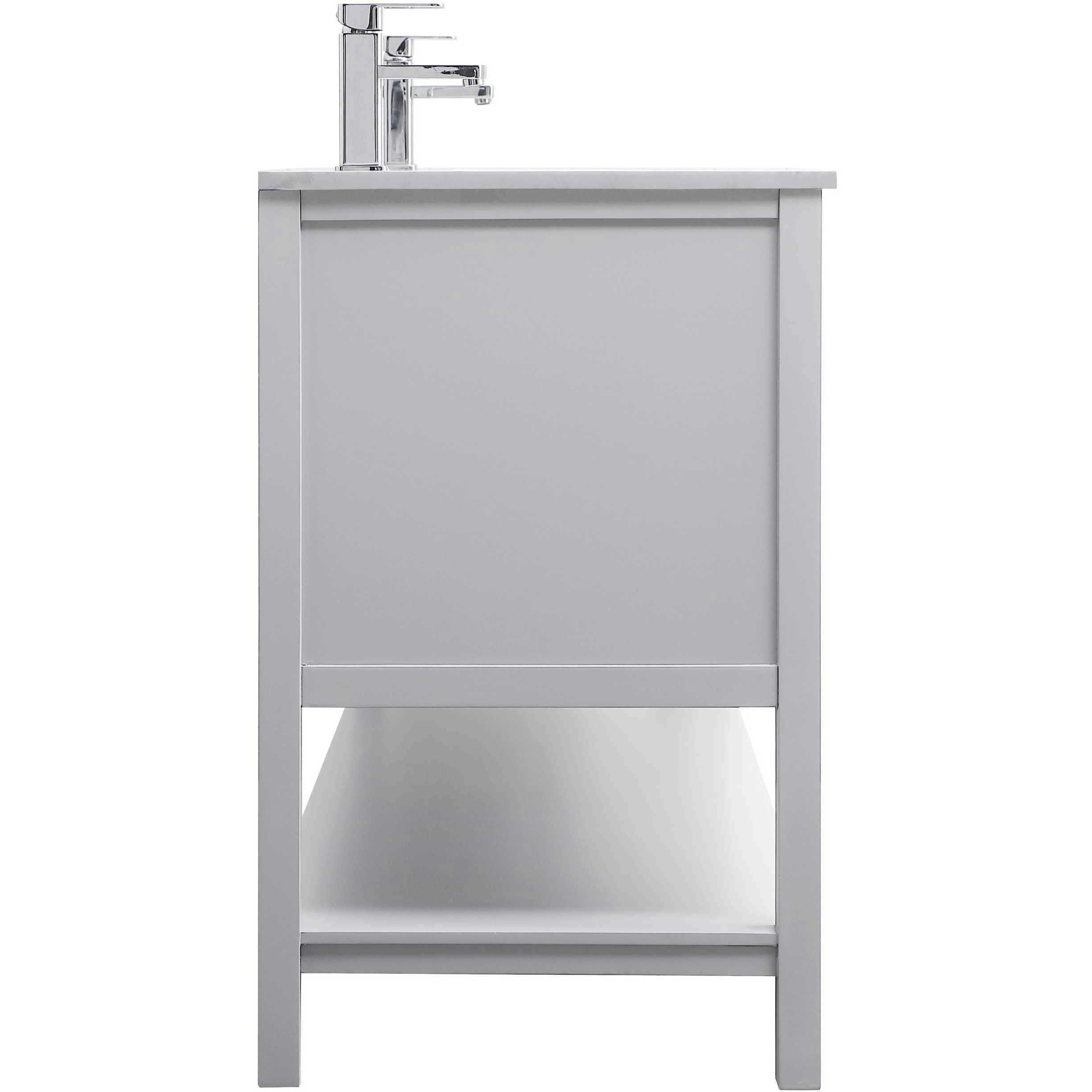 Heath 72 X 21.5 X 35 inch Grey Vanity Sink Set