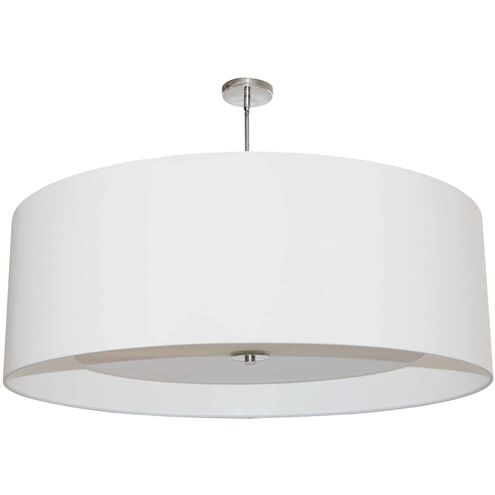 Helena 4 Light 30 inch Polished Chrome with White Pendant Ceiling Light