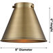Downtown Urban Appalachian 1 Light 8 inch Antique Brass Mini Pendant Ceiling Light